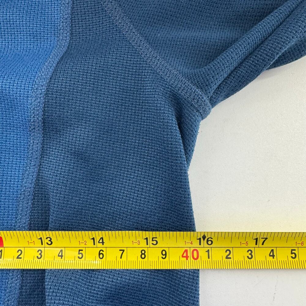 Mens LL BEAN Blue Size Small Outdoor Long Sleeve 1/4 Zip Polyester - Picture 7 of 8